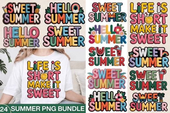 A Designer's Look at the Summer Sublimation Bundle PNG Graphics