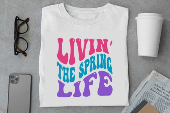 A Retro Spring Graphic for Modern T-Shirt Designs