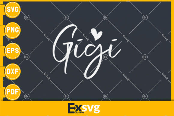 Gigi Heart Shirts SVG: A Versatile Graphic for Product Creation