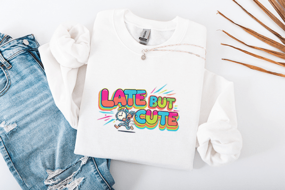 Late but Cute: A Charming SVG for T-Shirt Designs