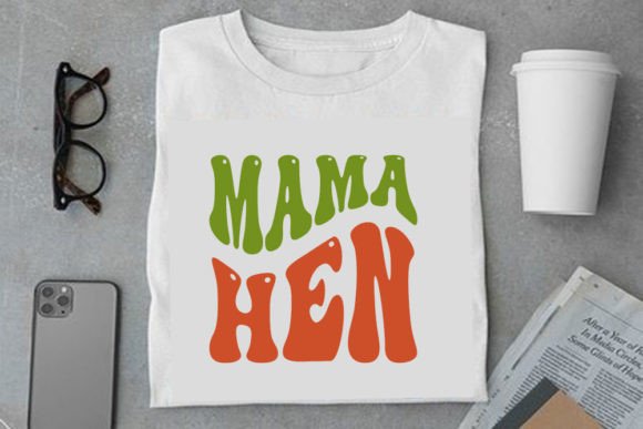 Mama Hen: A Charmingly Retro Embroidery Design