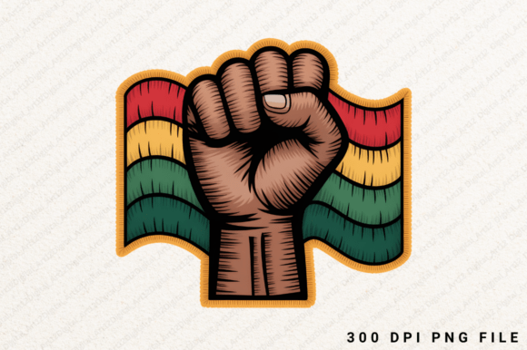 Raised Fist PNG for Bold T-Shirt Graphics