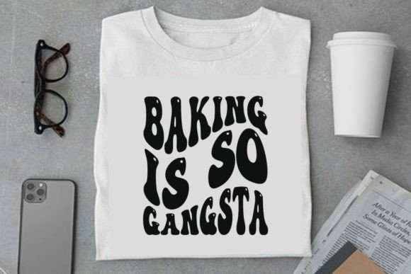 Retro Potholder Design, Baking is so Gangsta: A Graphics Review for T-Shirt Designs