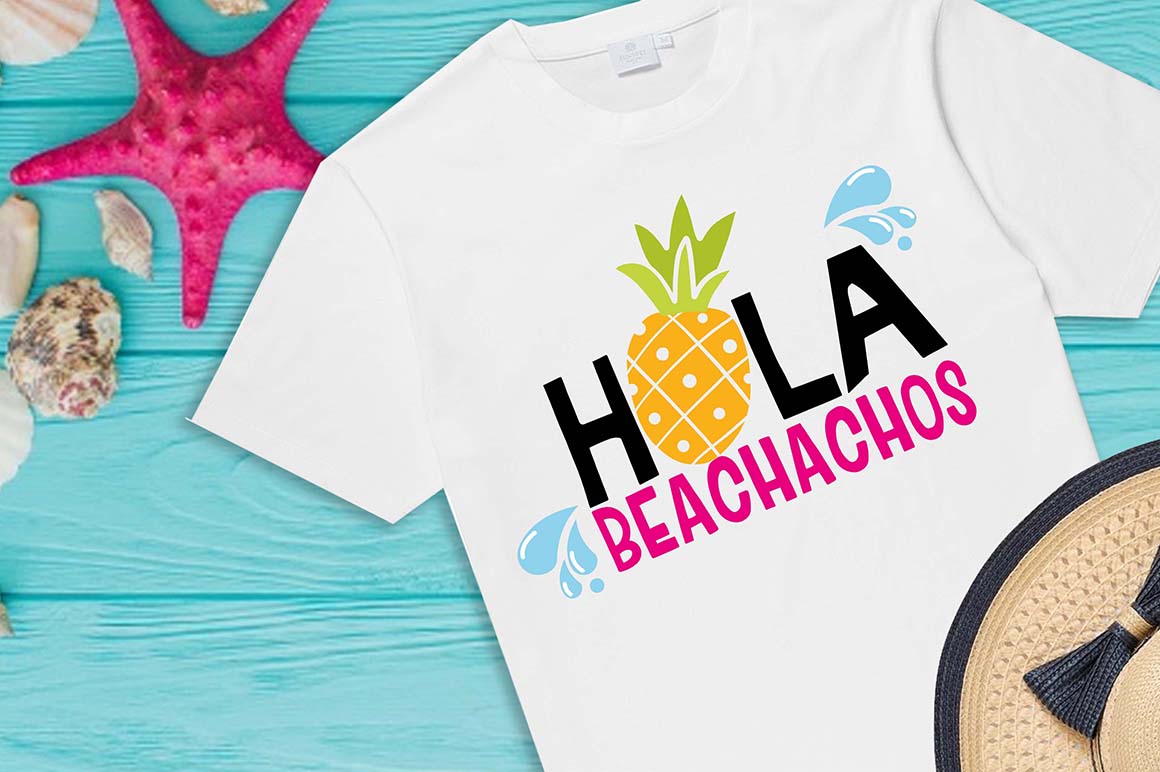 Reviewing the Hola Beachachos Design for Editorial Graphics & T-Shirt Projects